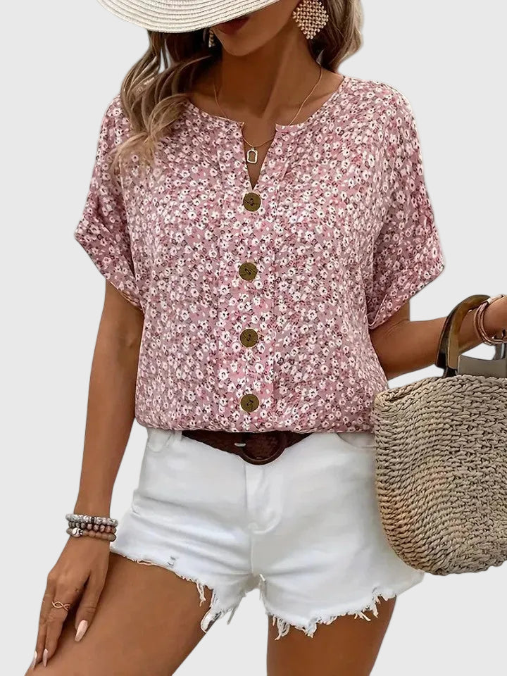 Sabine | Blusa Floral Elegante de Verano