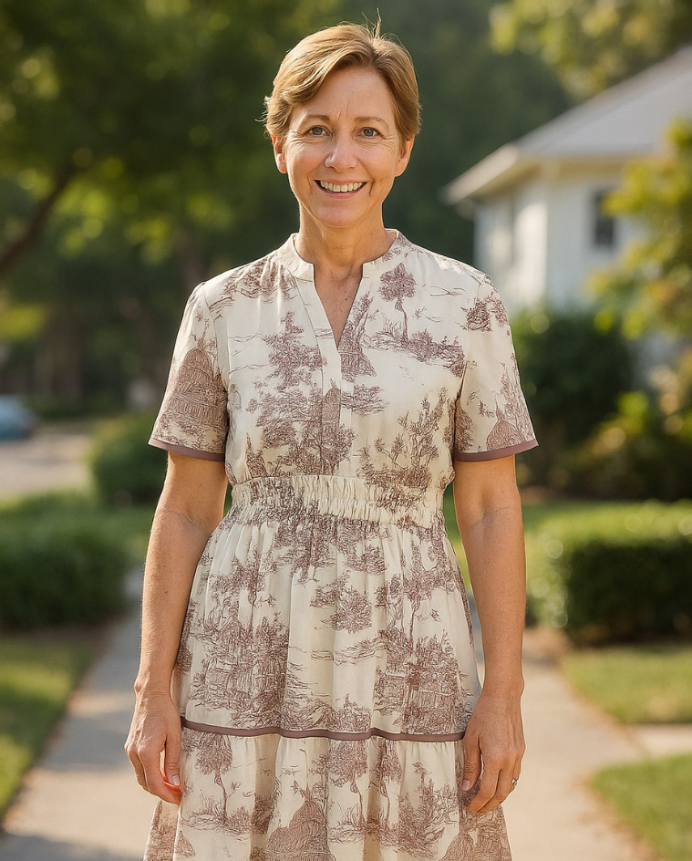 Eliza | Vestido Maxi de Toile Clásico