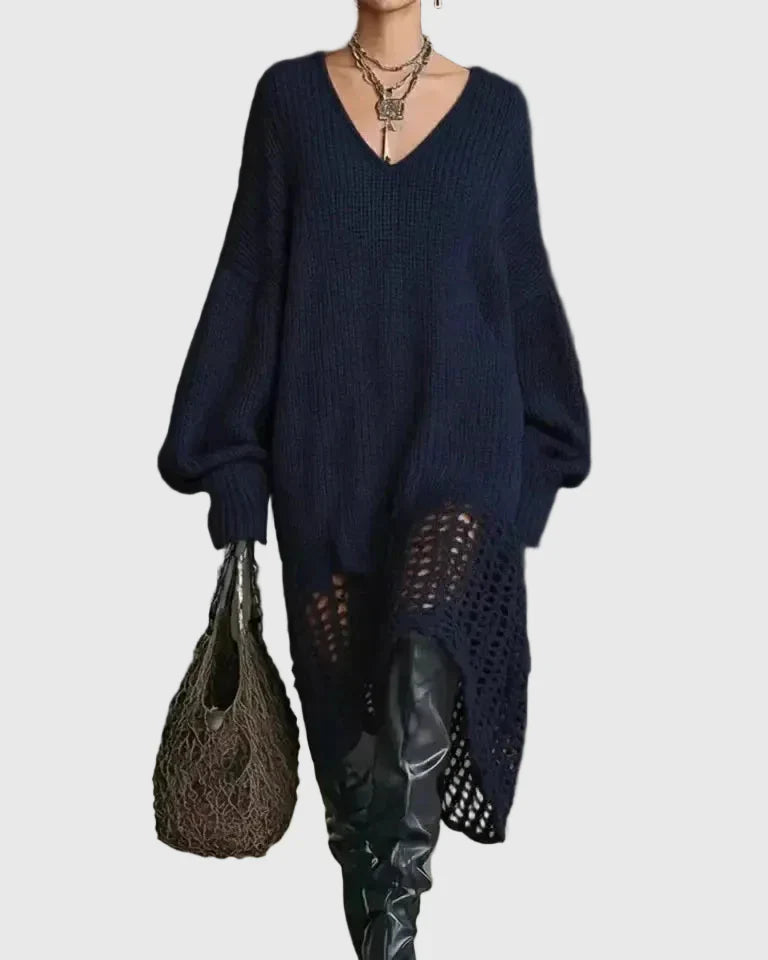 Tara | Vestido Midi de Punto Acogedor y Elegante