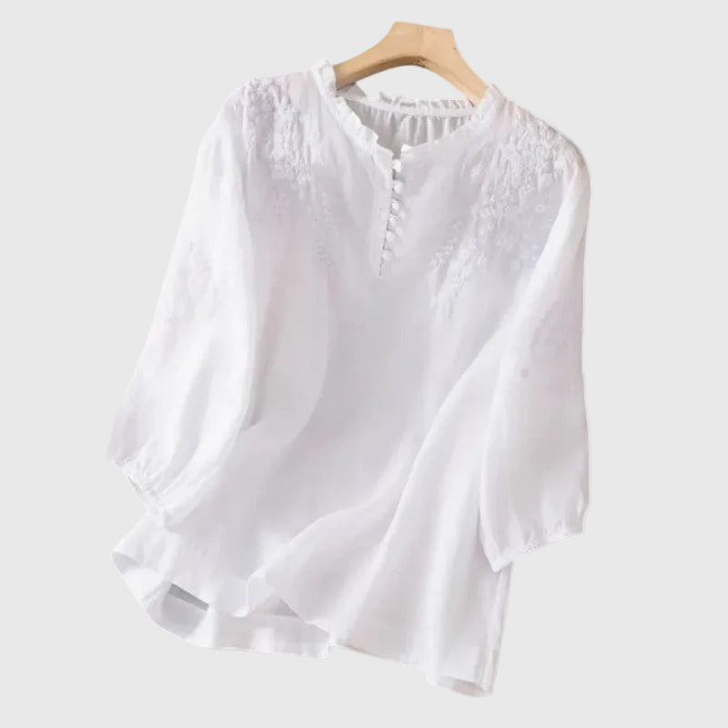 Vasilene | Blusa Elegante con Botones en el Frente