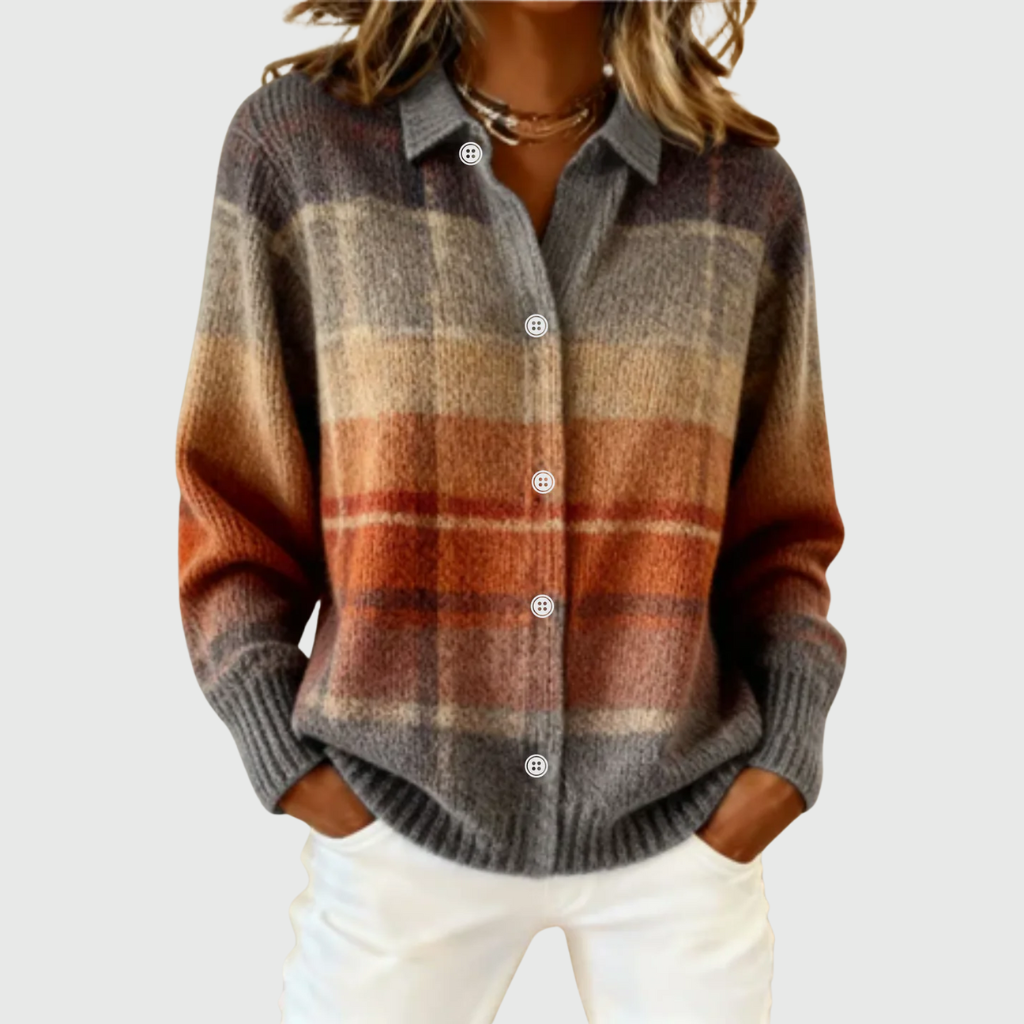 Flor | Blusa de Cuadros Suave y Cálida