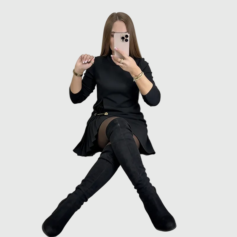 Charlotte | Vestido Mini Fluido Chic