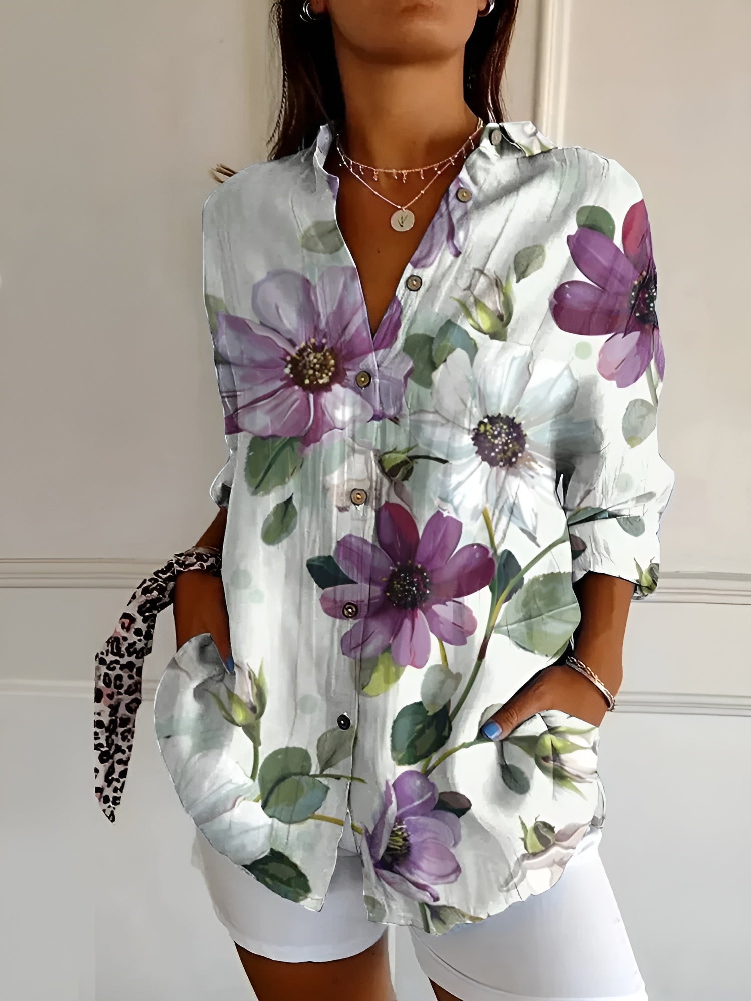 Maia | Blusa Floral de Confort