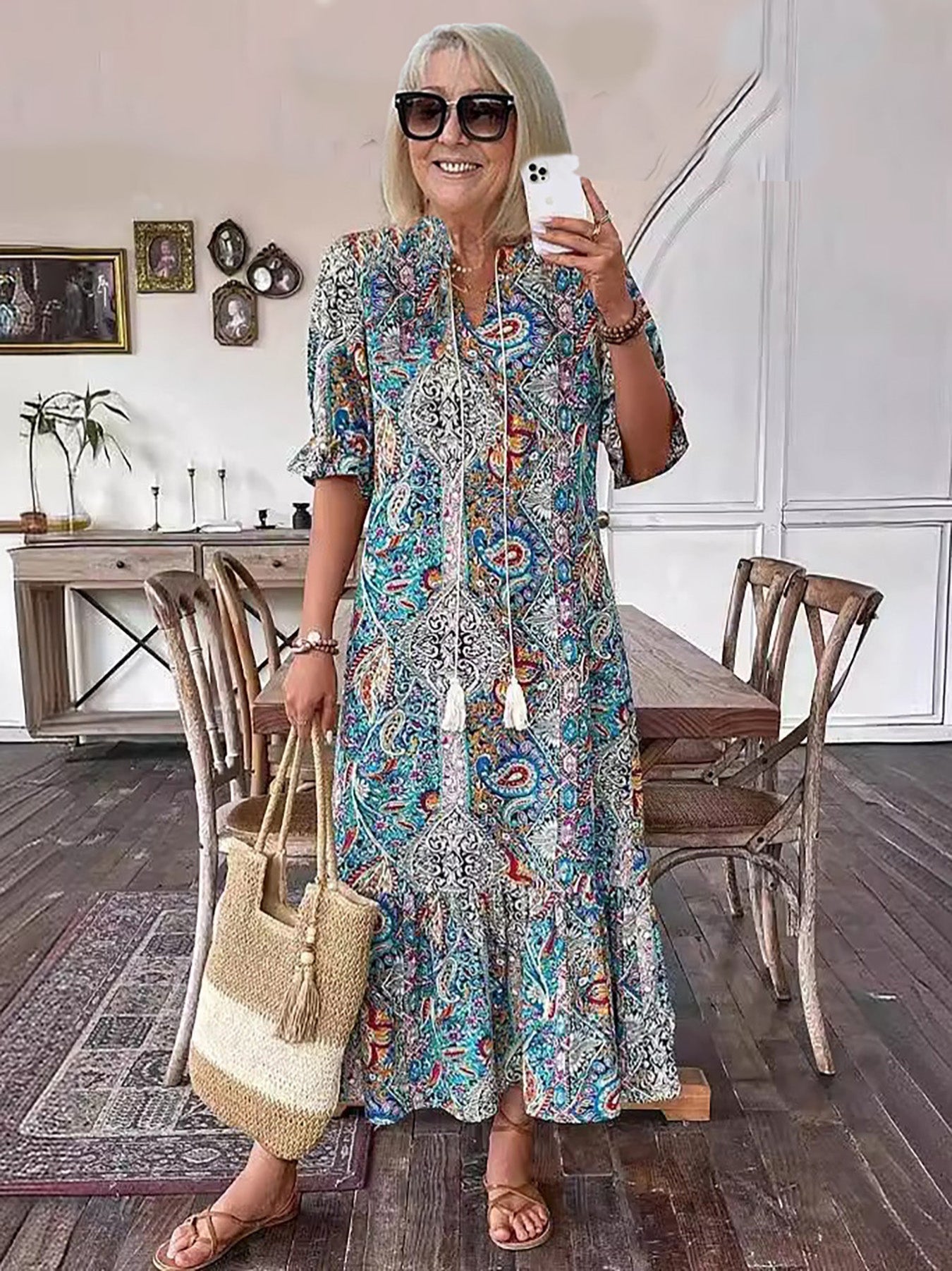 Gene | Vestido Midi Boho Grace