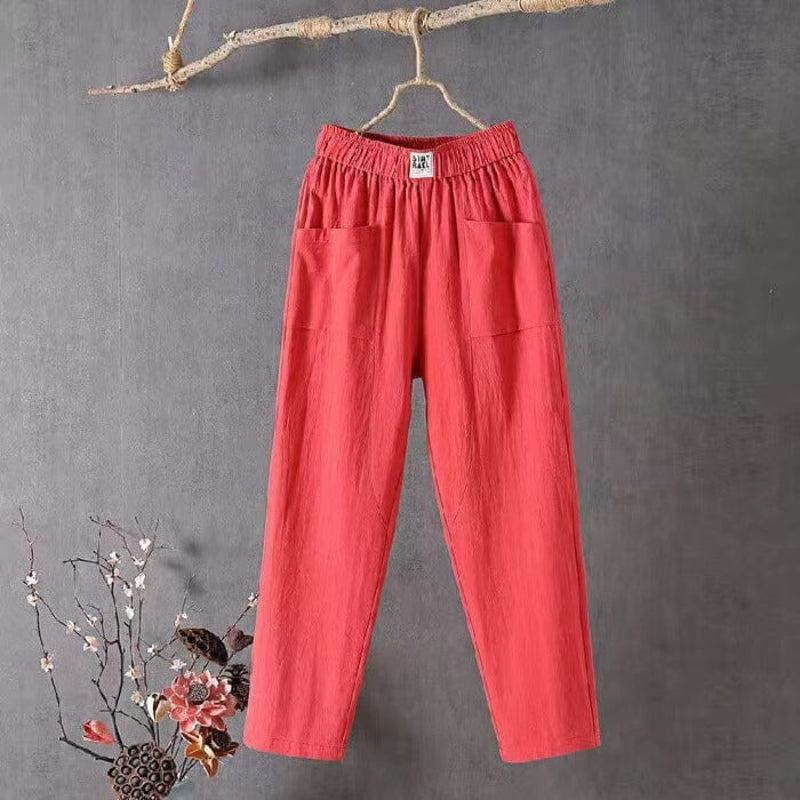 Olivia™ | Pantalones de Mezcla de Lino
