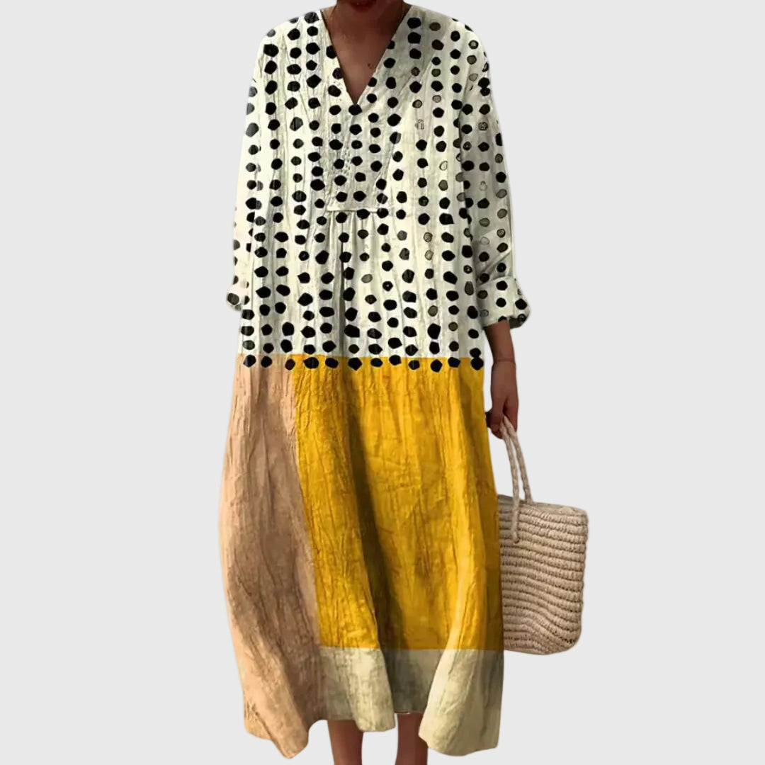 Stephanie | Vestido Midi Geométrico