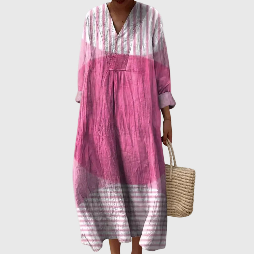 Stephanie | Vestido Midi Geométrico