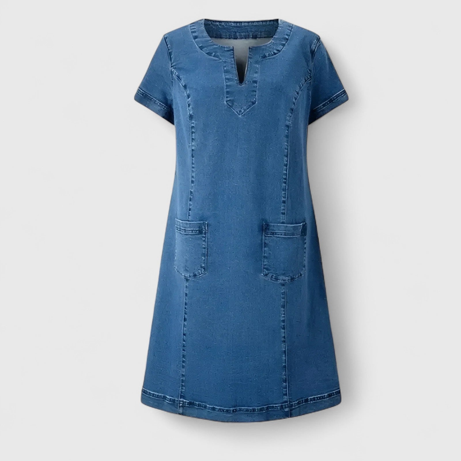 Christine | Vestido de Denim Elegante