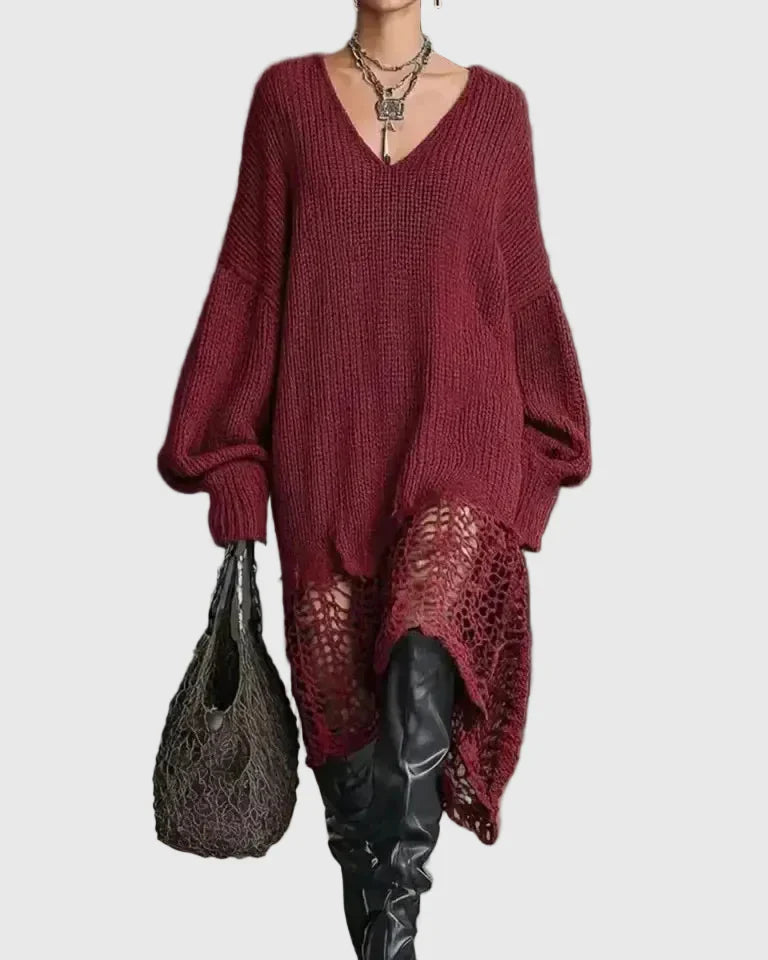 Tara | Vestido Midi de Punto Acogedor y Elegante