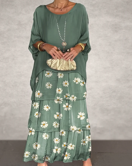 Caroline | Elegante Vestido Maxi Fluido