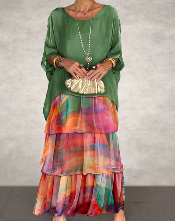 Caroline | Elegante Vestido Maxi Fluido