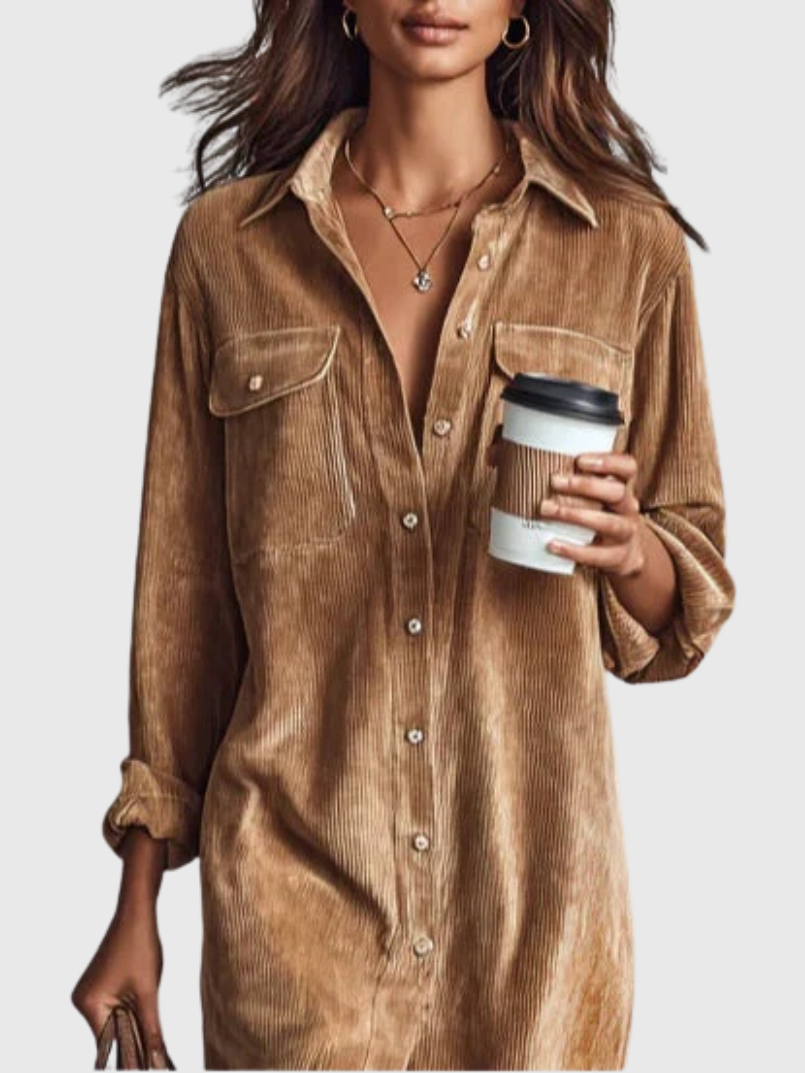 Clara | Vestido Midi de Pana