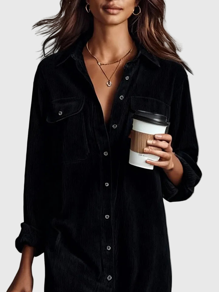 Clara | Vestido Midi de Pana