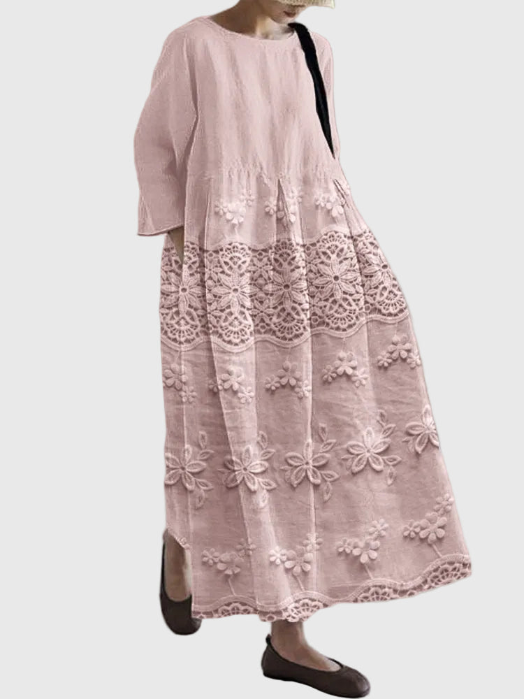 Zara | Vestido Midi de Encaje Delicado