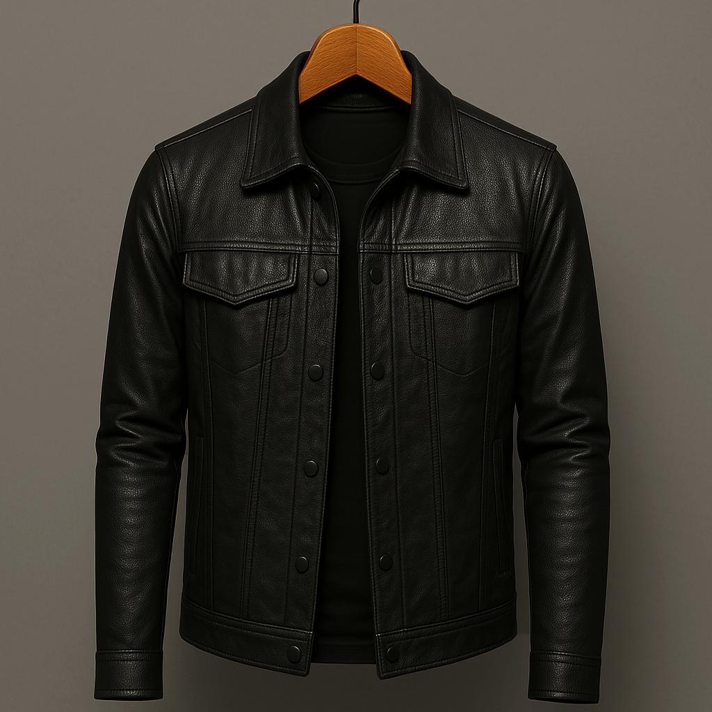 Darius | Chaqueta de cuero premium estilo moto