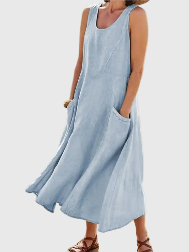 Kim | Vestido Midi Fluyente y Fresco